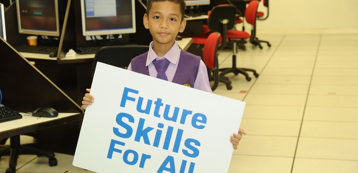 A young student in the Future Skills for All Programme.